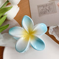 Muweordy Plumeria Hair Clips Flower Hair Clip Trendy Hair Claw Clip