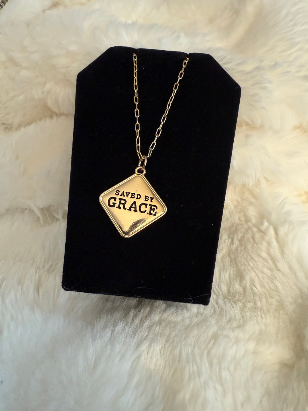 Saved By Grace Gold Necklace