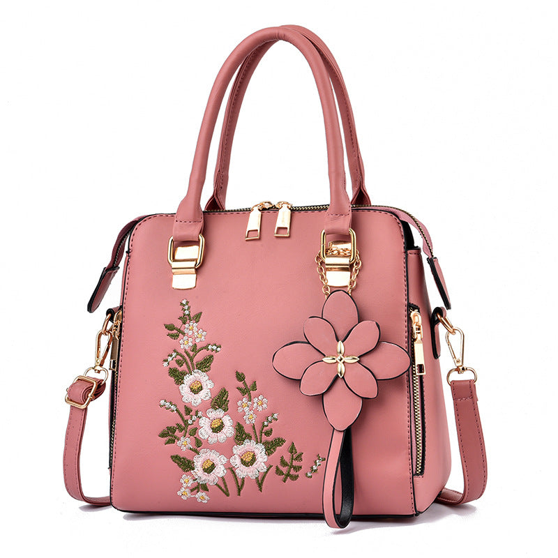 Fashion Flowers Embroidered Handbag Women  Bag