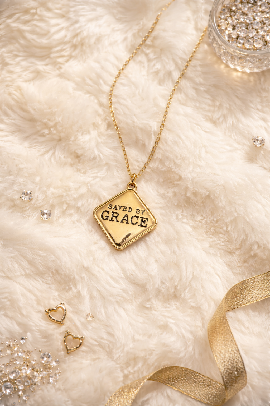 Saved By Grace Gold Necklace