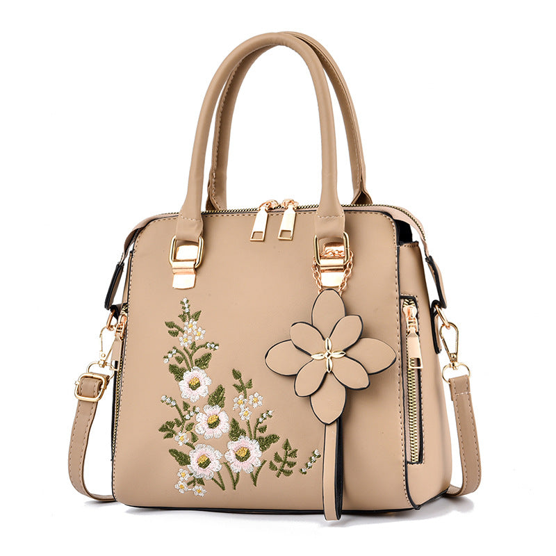 Fashion Flowers Embroidered Handbag Women  Bag