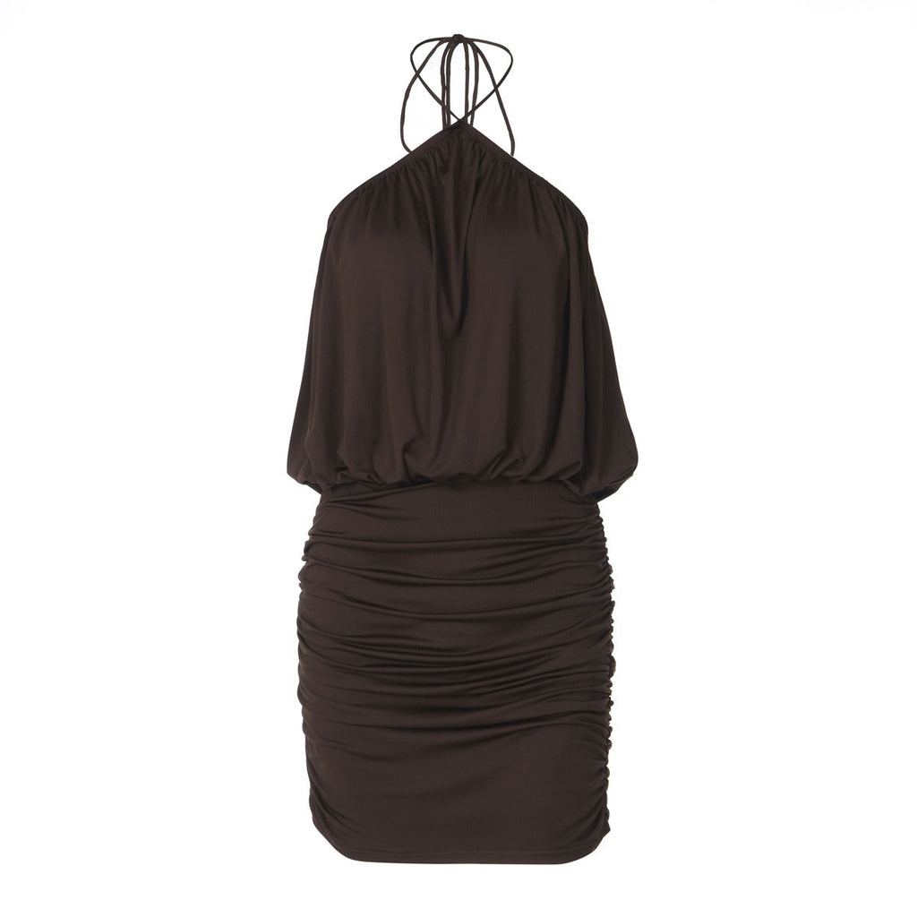 French-style Backless Halter Dress For Women