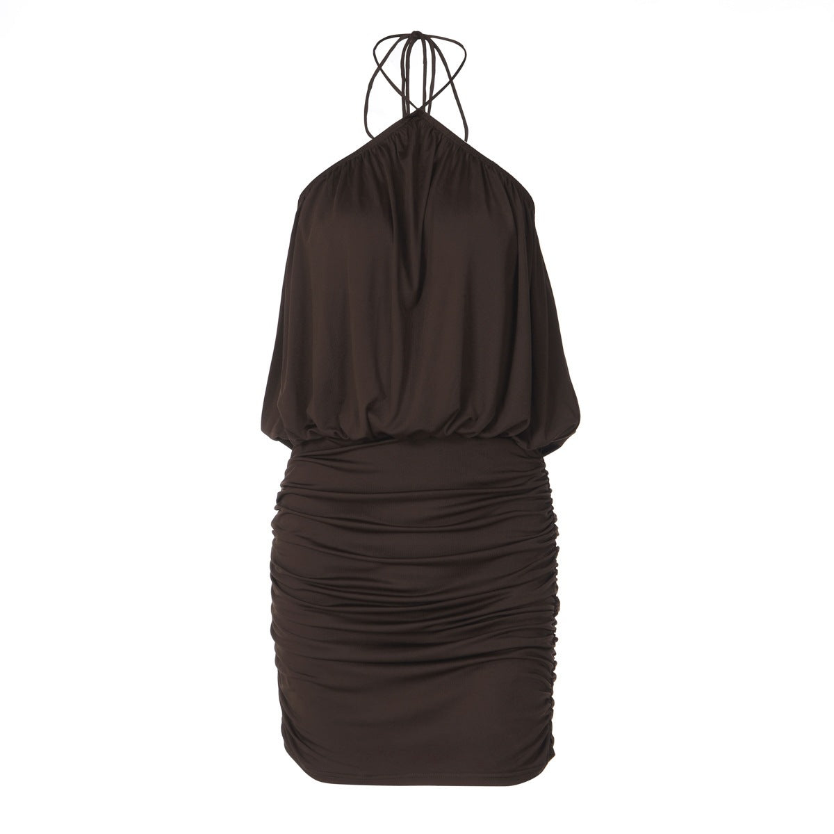 French-style Backless Halter Dress For Women