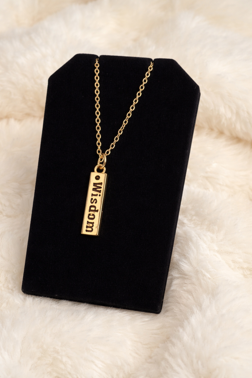 Wisdom Gold Bar Necklace