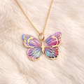 Celestial Bloom Butterfly Pendant