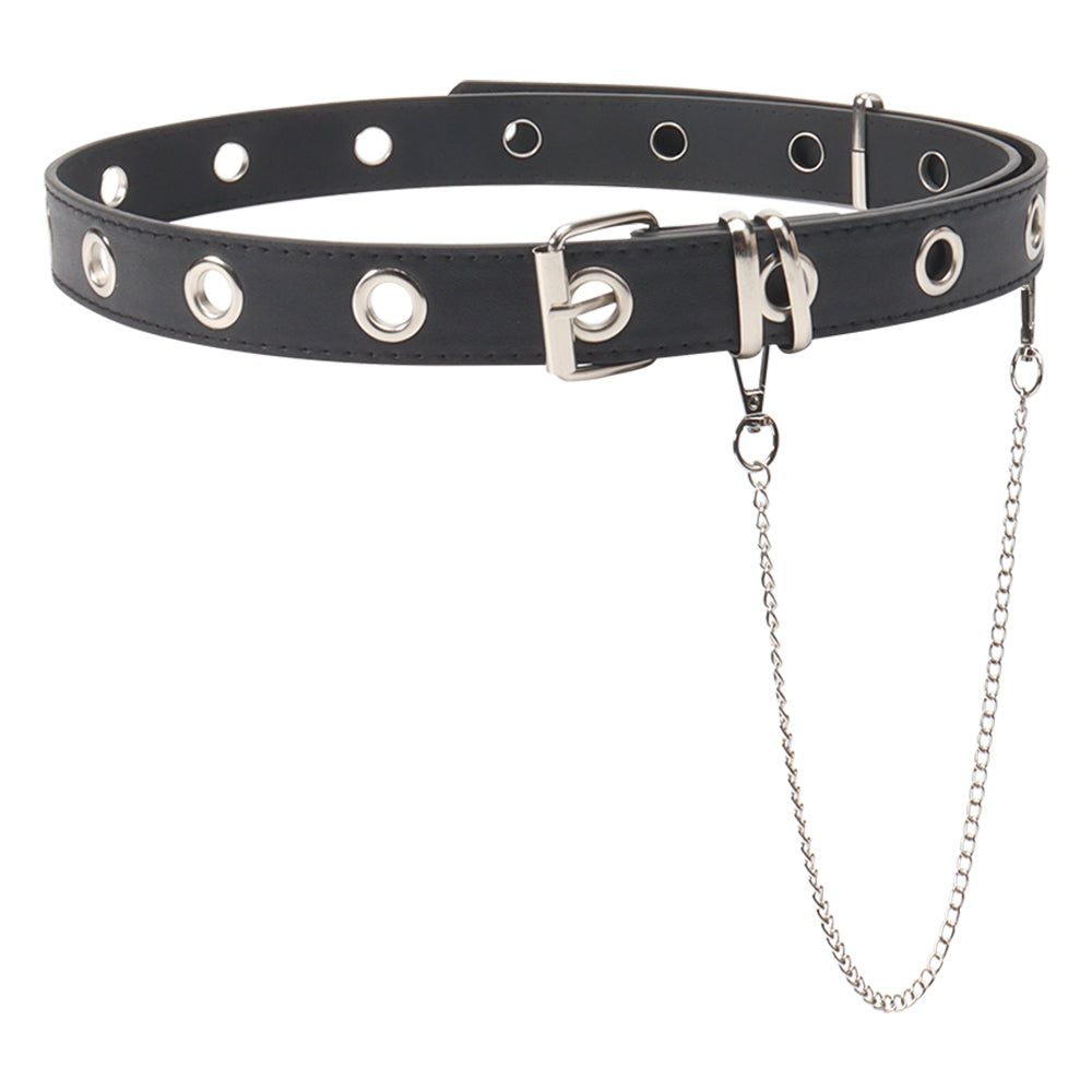 New Men And Women Metal Punk Chain Belt Chain Two-in-one Multi-purpose Hip Hop Dance Club Belt Belt