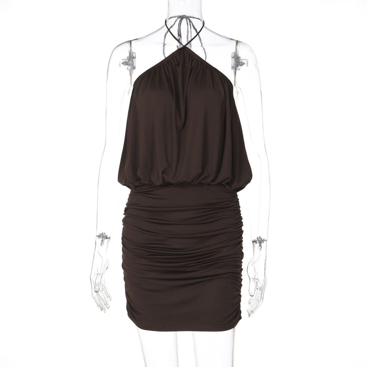 French-style Backless Halter Dress For Women