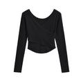 Women's Pure Desire Style Cross V-neck Wrapped Chest Long Sleeve
